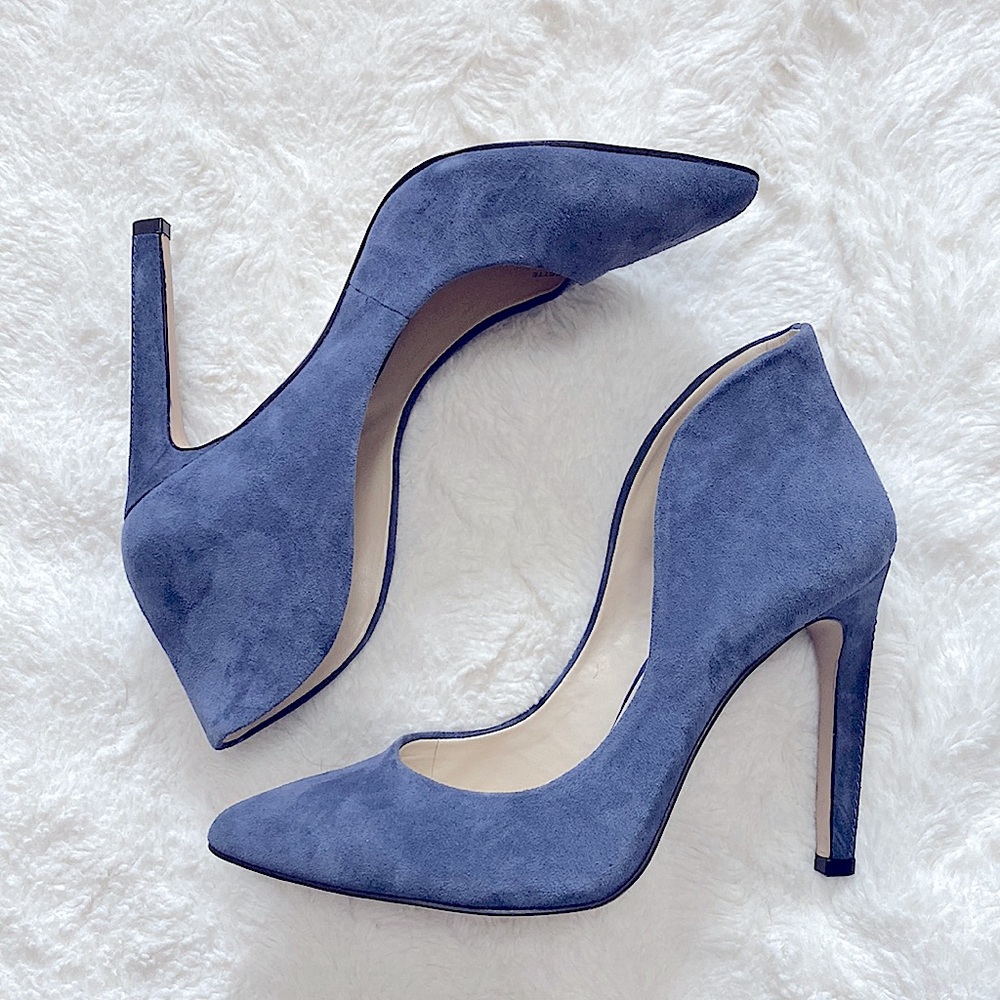 BCBGeneration Blue Suede Pumps Size 6